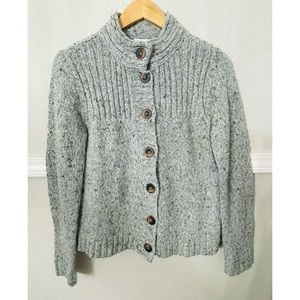 Charter Club Button Down Gray Sweater